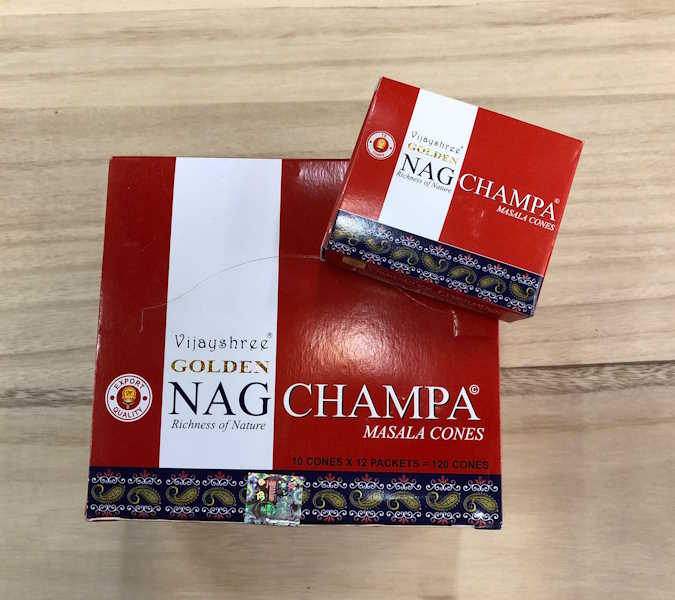 Incienso Conos Golden Nag Champa Vijayshree